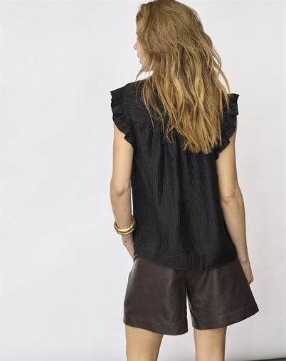 Co' Couture - Tassy CC Frill Top - Black 